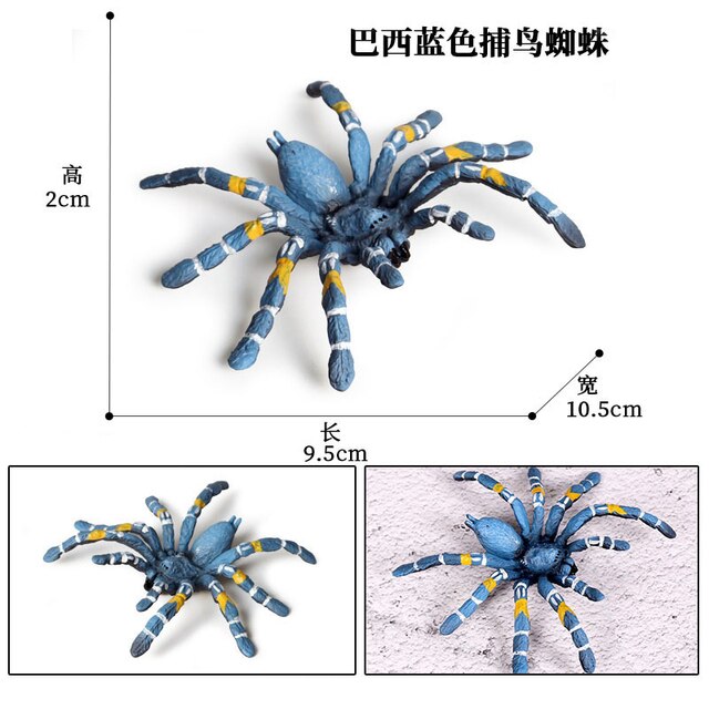 Figurka Modelu Zwierząt - Motyl, Pasikonik, Pająk, Mantis, Pszczoła, Miniaturowe Zabawki Edukacyjne dla Dzieci - Wianko - 20