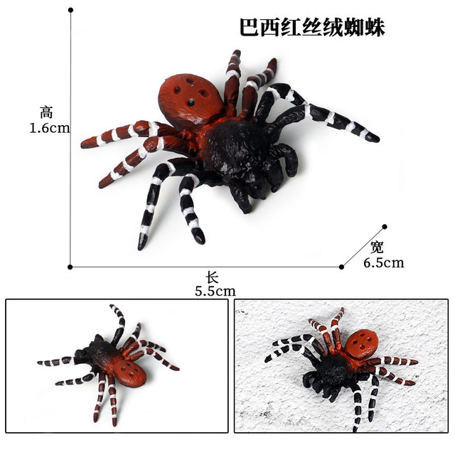 Figurka Modelu Zwierząt - Motyl, Pasikonik, Pająk, Mantis, Pszczoła, Miniaturowe Zabawki Edukacyjne dla Dzieci - Wianko - 21