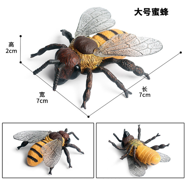 Figurka Modelu Zwierząt - Motyl, Pasikonik, Pająk, Mantis, Pszczoła, Miniaturowe Zabawki Edukacyjne dla Dzieci - Wianko - 30