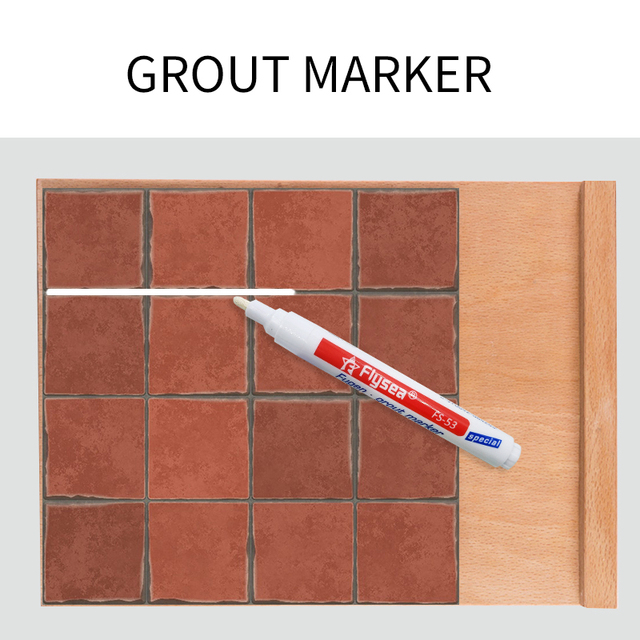 Naprawczak wodoodporny do fugi i płytek Gap – długopis z wkładem, farba do płytek Grout Pen, idealny na porcelanę, zabezpieczający przed pleśnią - Wianko - 3