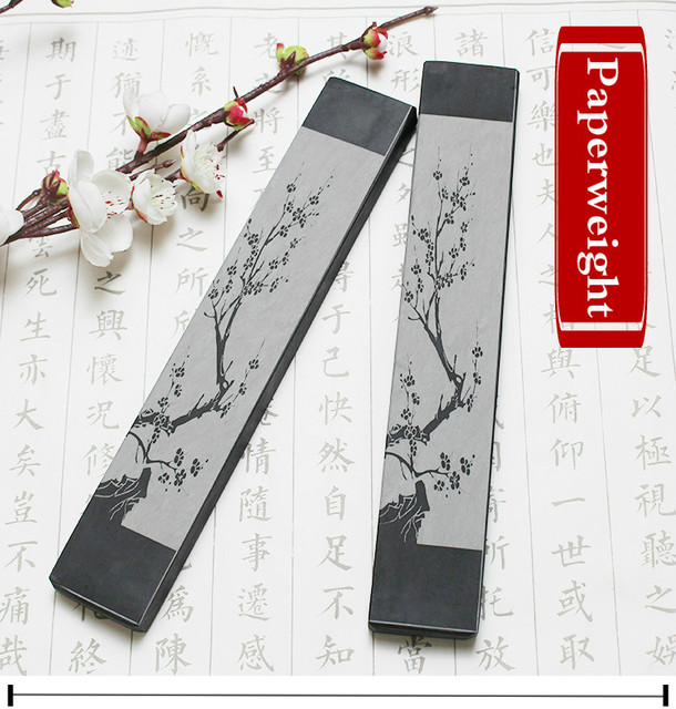 Specjalny przycisk do papieru z kamienia naturalnego do kaligrafii chińskiej (2 sztuki) - Wianko - 1