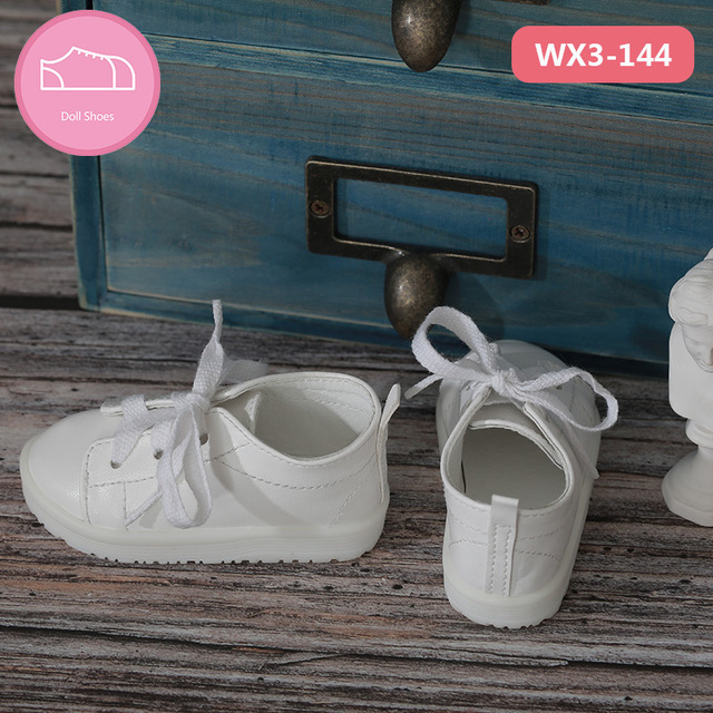 Buty dla lalek BJD - odpowiednie dla rozmiarów SD fashion casual 1-3, białe płócienne akcesoria dla lalek - Wianko - 3