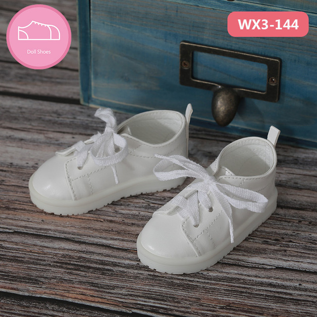 Buty dla lalek BJD - odpowiednie dla rozmiarów SD fashion casual 1-3, białe płócienne akcesoria dla lalek - Wianko - 4