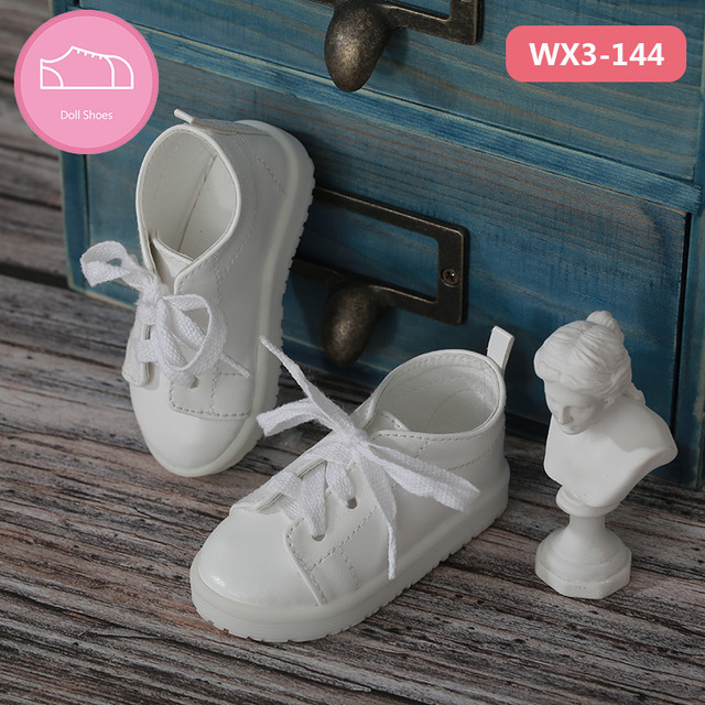 Buty dla lalek BJD - odpowiednie dla rozmiarów SD fashion casual 1-3, białe płócienne akcesoria dla lalek - Wianko - 2