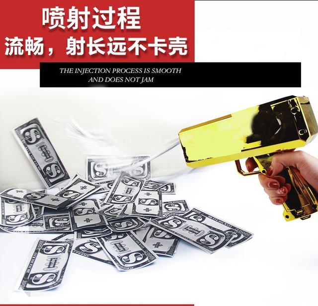 Money gun - Czerwony deszcz pieniędzy - 100 banknotów - Zabawa, prezenty dla dzieci i dorosłych - Wianko - 11