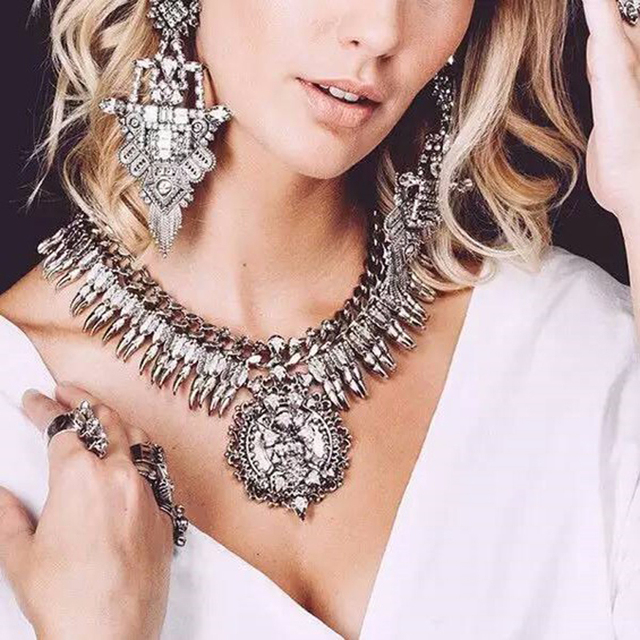 Nowy naszyjnik boho Vintage Collar, wielowarstwowy zestaw biżuterii 2019 dla kobiet - Wianko - 13
