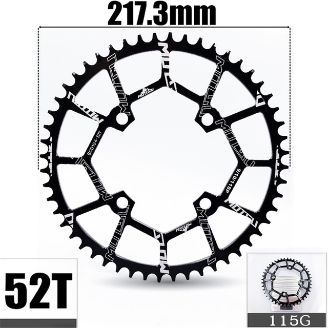 Korba rowerowa z okrągłym, szerokim łańcuchem, 104MM, 104BCD, 32-52T - Wianko - 10