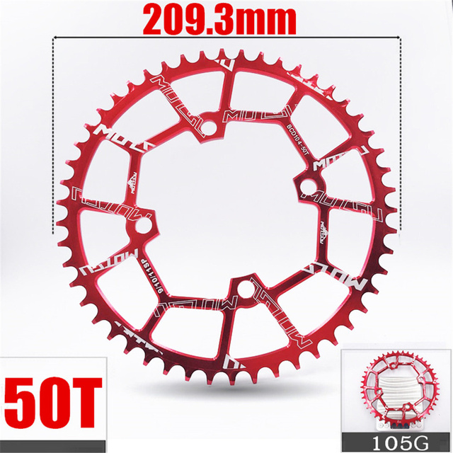 Korba rowerowa z okrągłym, szerokim łańcuchem, 104MM, 104BCD, 32-52T - Wianko - 9