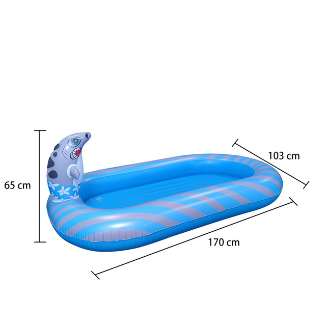 Duży odkryty basen z wodą dla dzieci Dinozaur Spray 170cm z Shark zabawkami - Wianko - 5