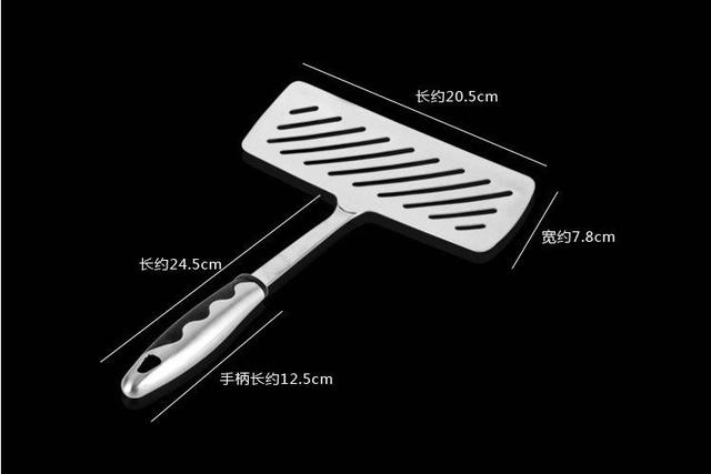 Narzędzia kuchenne - długa rączka, szpatułka ze stali nierdzewnej - Wianko - 2