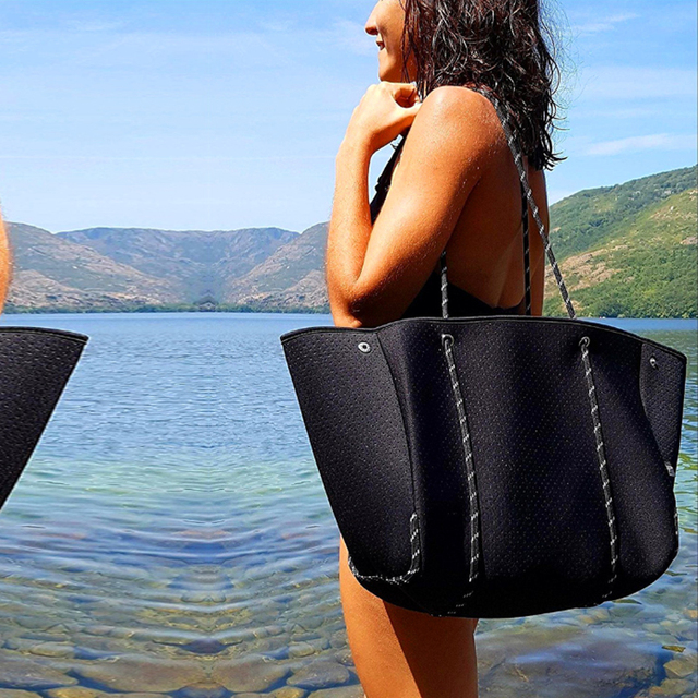 Luksusowa neoprenowa torebka na ramię z oddychającą tkaniną do nurkowania - 2021 - Wianko - 2