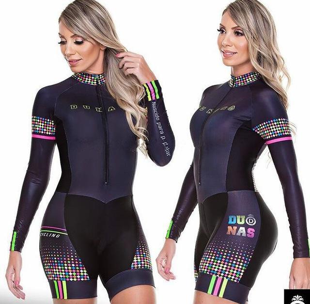 Kombinezon Triathlon 2019 Pro Team damska koszulka kolarska z długim rękawem - Wianko - 7