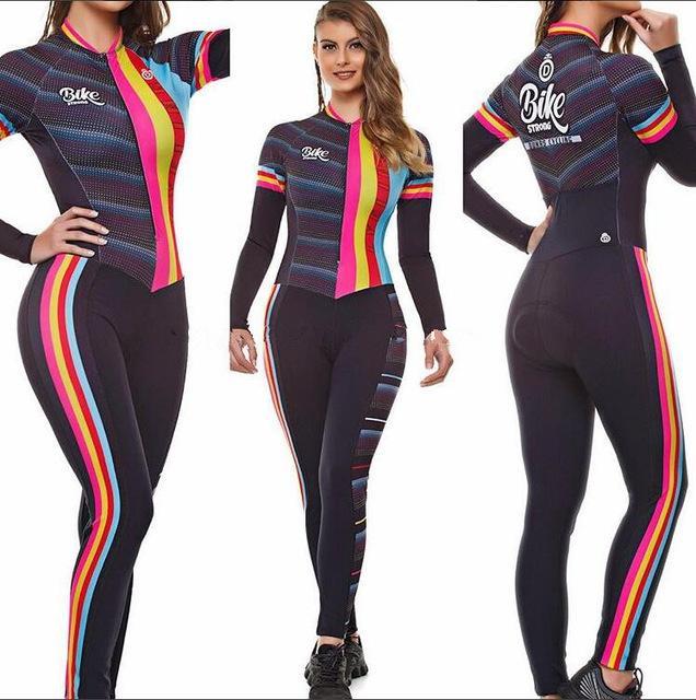 Kombinezon Triathlon 2019 Pro Team damska koszulka kolarska z długim rękawem - Wianko - 6