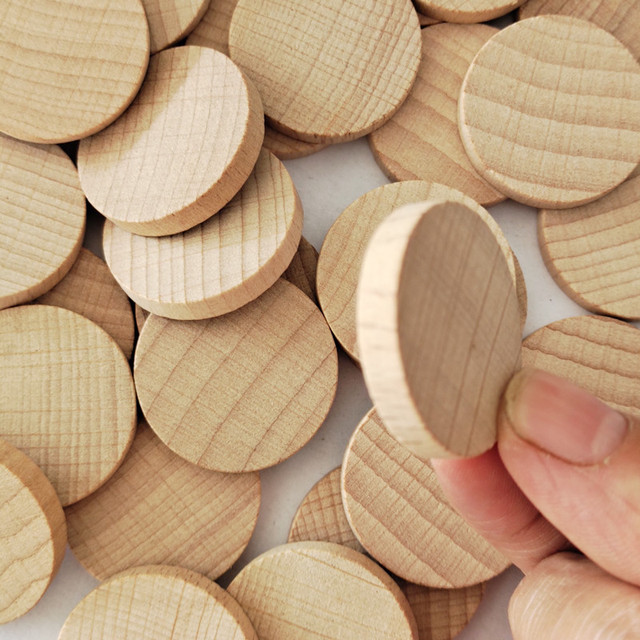 10 sztuk 20MM naturalne plastry niedokończonego drewna - idealne do projektów rękodzielniczych i ozdób - Wianko - 10