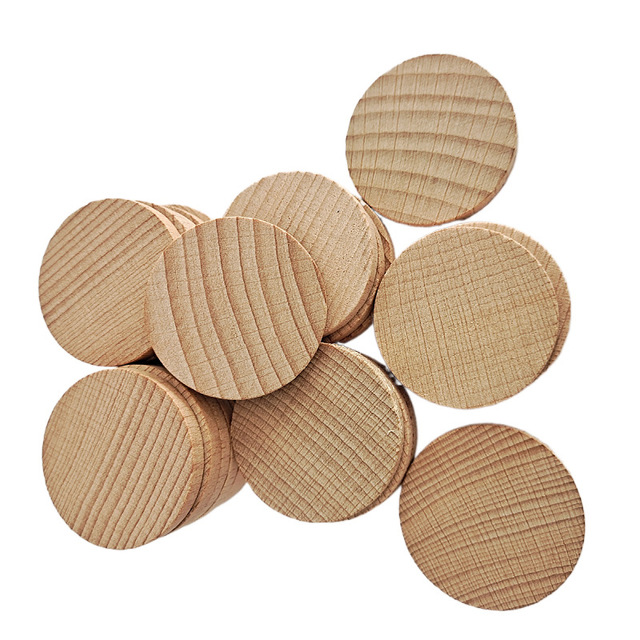 10 sztuk 20MM naturalne plastry niedokończonego drewna - idealne do projektów rękodzielniczych i ozdób - Wianko - 3