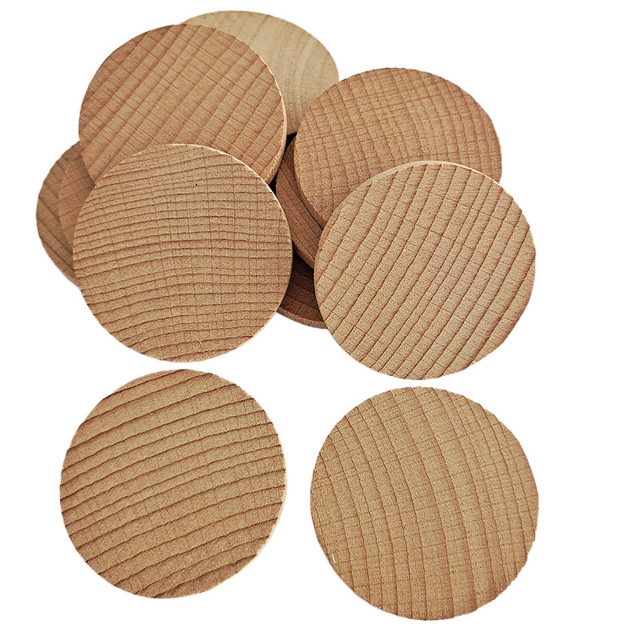 10 sztuk 20MM naturalne plastry niedokończonego drewna - idealne do projektów rękodzielniczych i ozdób - Wianko - 2