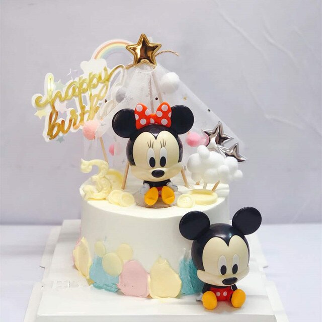 Ozdoby do dekoracji tortu Mickey i Minnie Mouse dla chłopca lub dziewczynki na urodziny - Wianko - 20