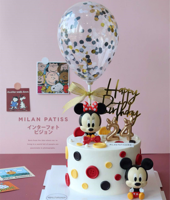 Ozdoby do dekoracji tortu Mickey i Minnie Mouse dla chłopca lub dziewczynki na urodziny - Wianko - 18