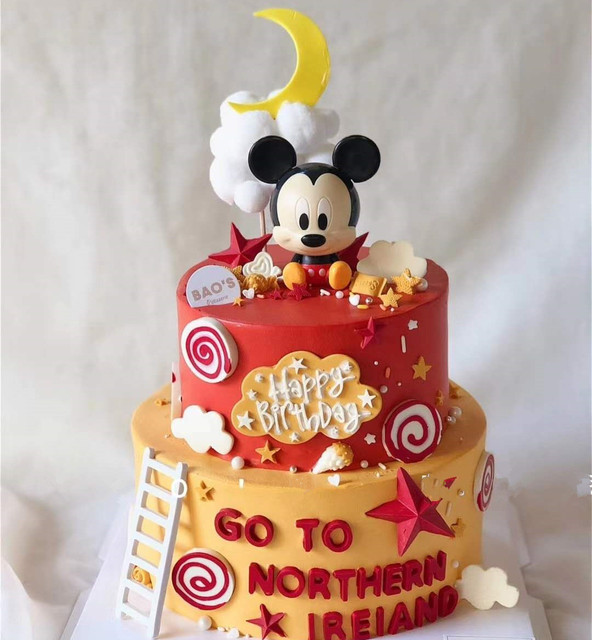 Ozdoby do dekoracji tortu Mickey i Minnie Mouse dla chłopca lub dziewczynki na urodziny - Wianko - 19