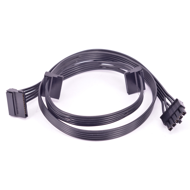 Kabel zasilający 5Pin od 1 do 3 SATA 15Pin żeński dla Cooler Master cichy Pro M modułowy zasilacz - Wianko - 5