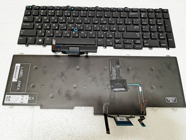 Nowa klawiatura laptopa z podświetleniem US RU oryginalna do DELL Latitude E5550 E5570 Precision 3510 7510 7710 7720 7520 3520 P53F - Wianko - 2