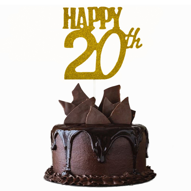 Topper tortu urodzinowego 30th 40th 50th, papierowy talerz jednorazowy, dekoracje złoty czarny, balony, banner - Wianko - 9