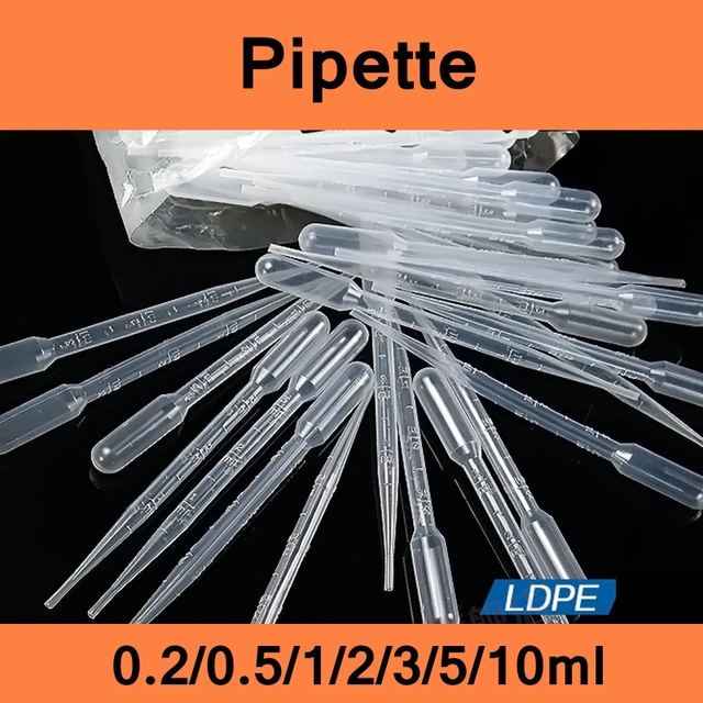 Pipety skala jednorazowe 0.5ml 500 szt./worek LDPE plastikowe zakraplacze - dostawcy dla laboratoriów szkolnych - Wianko - 2