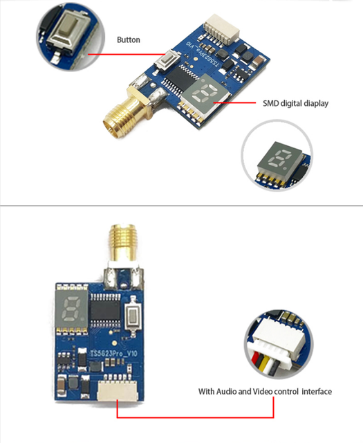 Odbiornik Skydroid OTG UVC 5.8G 150CH z podwójną anteną i kamerą FPV Lancher Caddx Turbo Micro F2 CMOS 1200TVL dla RC samochodów i łodzi - Wianko - 13