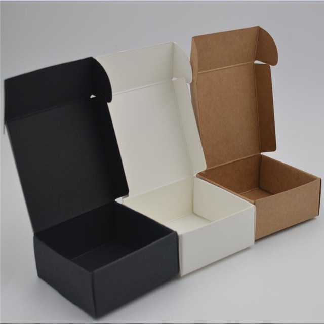 50 sztuk brązowych papierowych pudełek na prezenty w kształcie samolotów - Wianko - 3