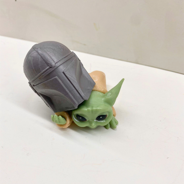 Zestaw 8 figurek Disney Star Wars – Yoda, Mandalorian, Kawaii Manga – idealny prezent dla dziecka na Boże Narodzenie (5-6cm) - Wianko - 7