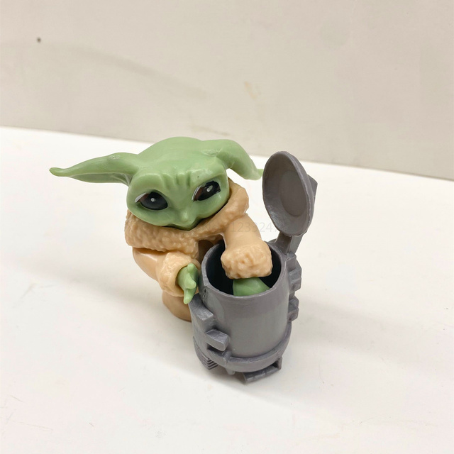 Zestaw 8 figurek Disney Star Wars – Yoda, Mandalorian, Kawaii Manga – idealny prezent dla dziecka na Boże Narodzenie (5-6cm) - Wianko - 4