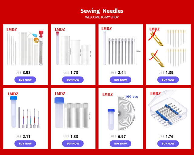 Igły do szycia LMDZ - 20 sztuk metalowych z dużym oczkiem, do naszycia, aktów rzemieślniczych, tapicerki, gobelinów, długie oczko do cerowania i naprawy - Wianko - 1