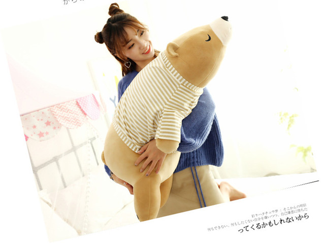 Pluszowa lalka w opatrunek polarny Cartoon Kawaii - miękki, wypchany niedźwiadek do spania, 35cm - Wianko - 14