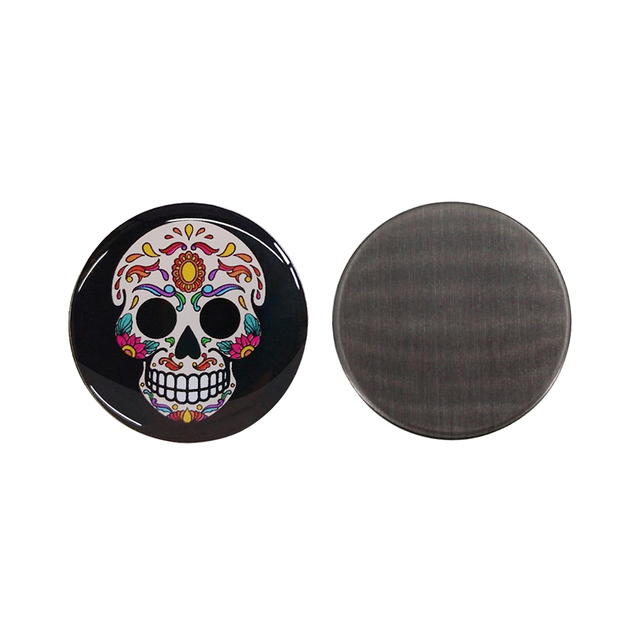 Opakowanie 6 sztuk magnetycznych klipsów do kapelusza z czarną czaszką piłką golfową Golf Mark - akcesoria projektu Halloween - Wianko - 4
