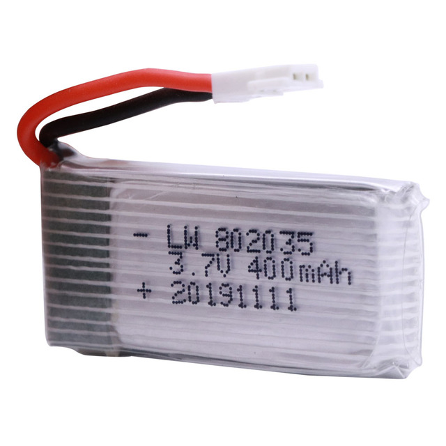 10 sztuk bateria Lipo 3.7V 400mAh do quadcoptera H107 H31 KY101 E33C E33 U816A V252 H6C 802035 - Wianko - 3