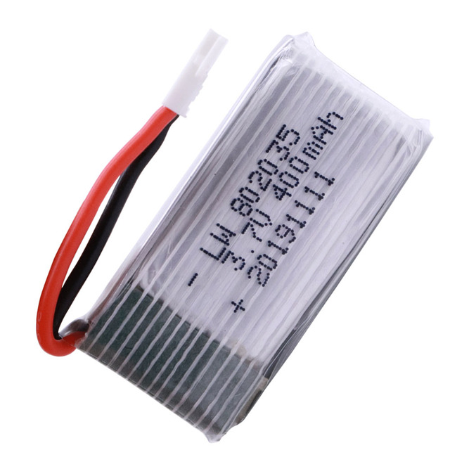 10 sztuk bateria Lipo 3.7V 400mAh do quadcoptera H107 H31 KY101 E33C E33 U816A V252 H6C 802035 - Wianko - 6