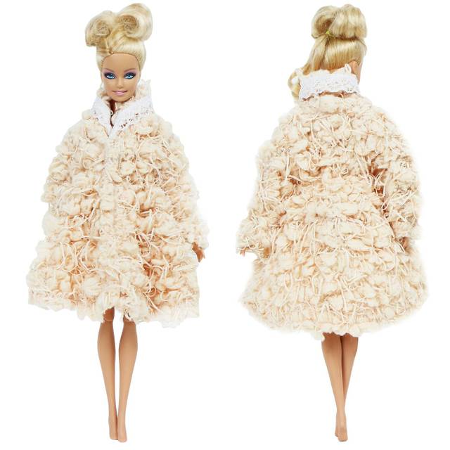 Zestaw zimowego swetra, sukienki i dodatków dla Barbie, Multicolor - Wianko - 2