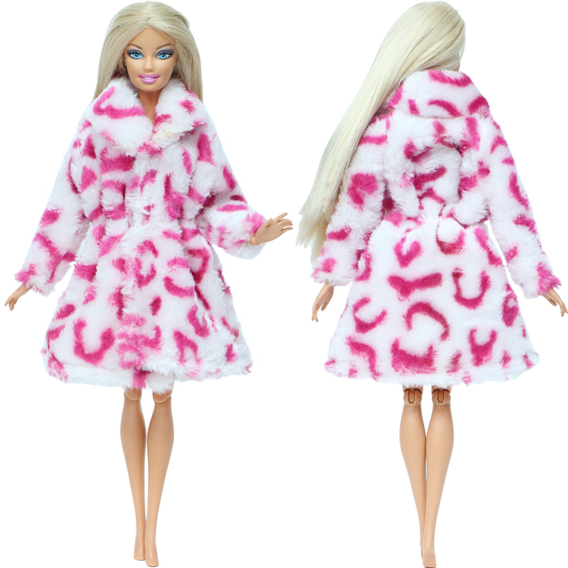 Zestaw zimowego swetra, sukienki i dodatków dla Barbie, Multicolor - Wianko - 3