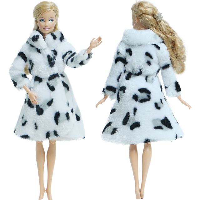 Zestaw zimowego swetra, sukienki i dodatków dla Barbie, Multicolor - Wianko - 26