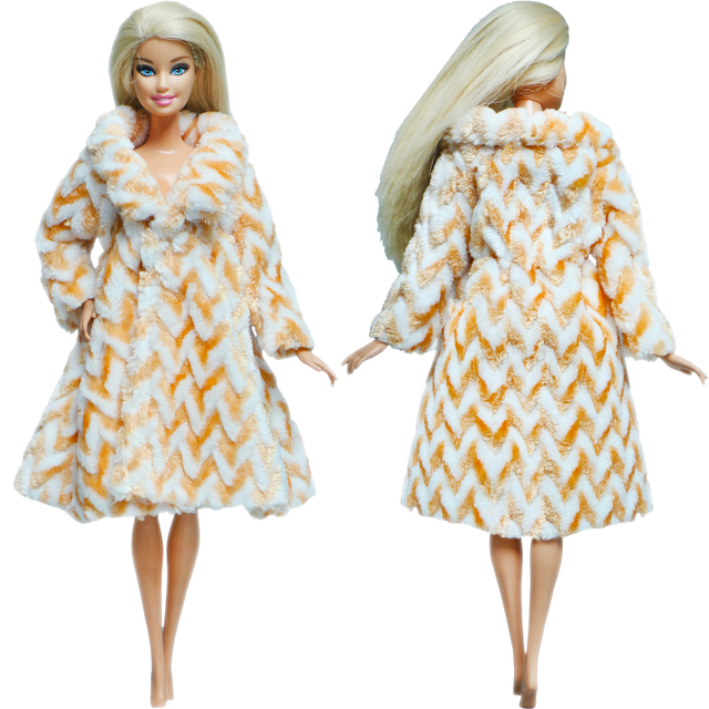 Zestaw zimowego swetra, sukienki i dodatków dla Barbie, Multicolor - Wianko - 22