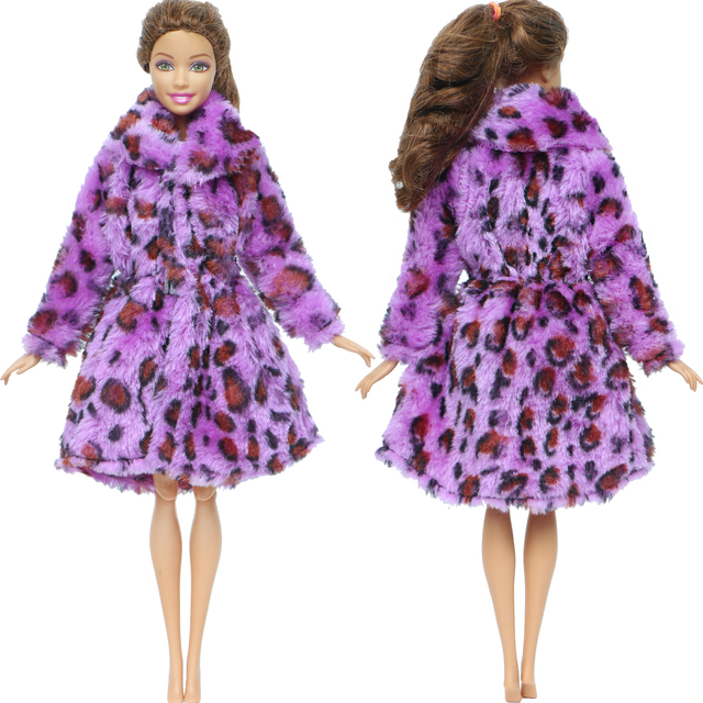 Zestaw zimowego swetra, sukienki i dodatków dla Barbie, Multicolor - Wianko - 10
