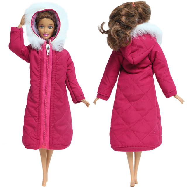 Zestaw zimowego swetra, sukienki i dodatków dla Barbie, Multicolor - Wianko - 19