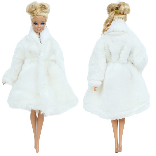 Zestaw zimowego swetra, sukienki i dodatków dla Barbie, Multicolor - Wianko - 4