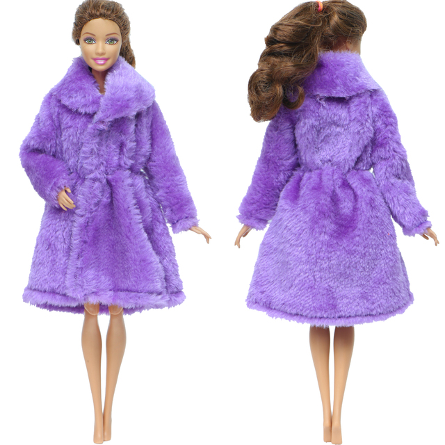 Zestaw zimowego swetra, sukienki i dodatków dla Barbie, Multicolor - Wianko - 15