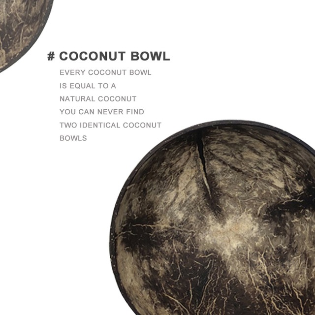 Miska kokosowa do deserów i przekąsek - zestaw kreatywnych dekoracji do kuchni - Wianko - 4