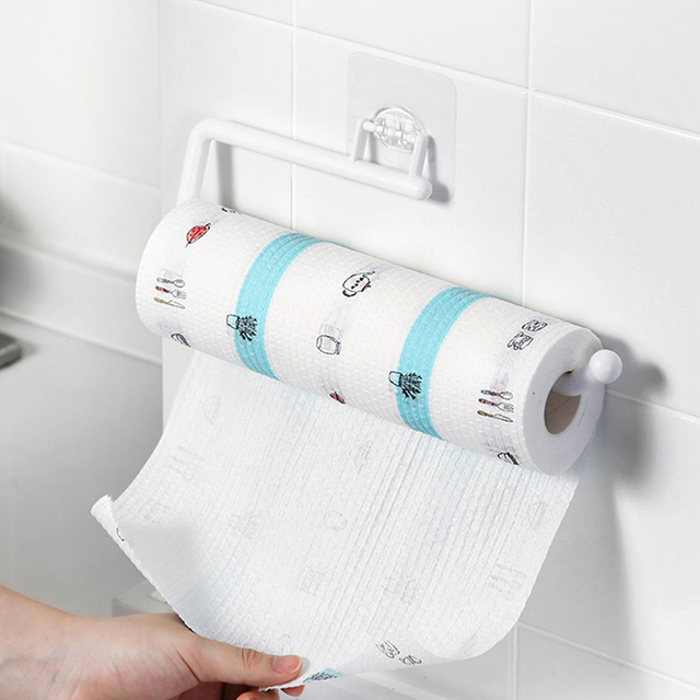 Uchwyt na papier toaletowy i ręczniki Organizer Bar szafka półka uchwyty papierowe i kuchenne - Wianko - 5