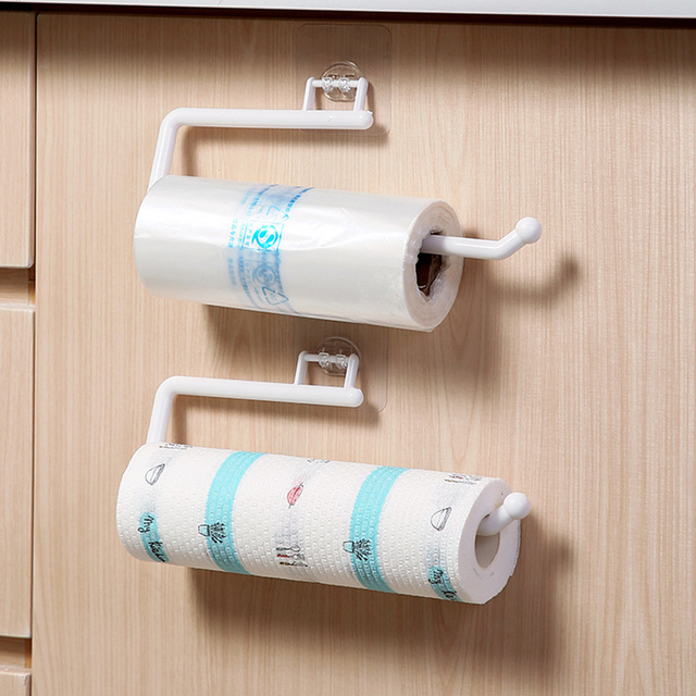 Uchwyt na papier toaletowy i ręczniki Organizer Bar szafka półka uchwyty papierowe i kuchenne - Wianko - 8