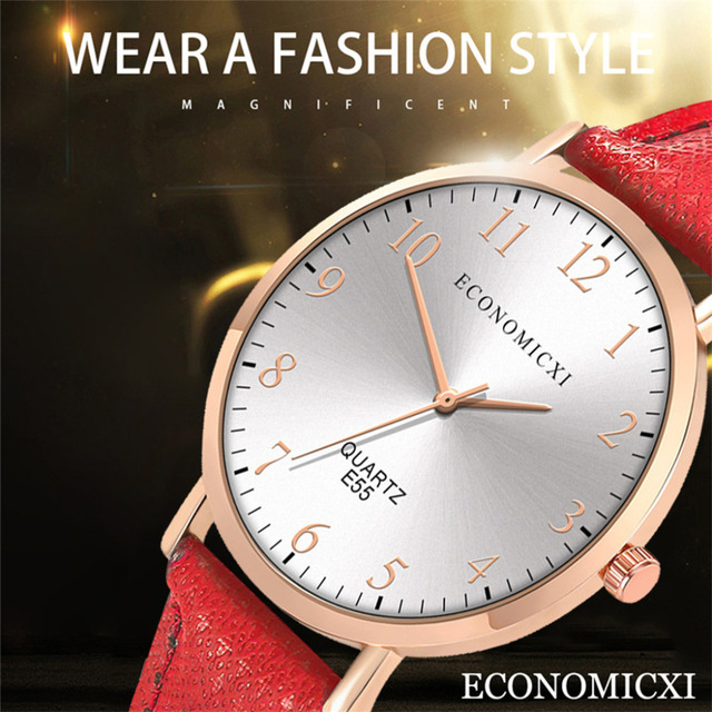 Nowy damski zegarek na rękę z luksusowym skórzanym paskiem, kwarcowym mechanizmem i okrągłą tarczą z cyframi arabskimi - Wianko - 12