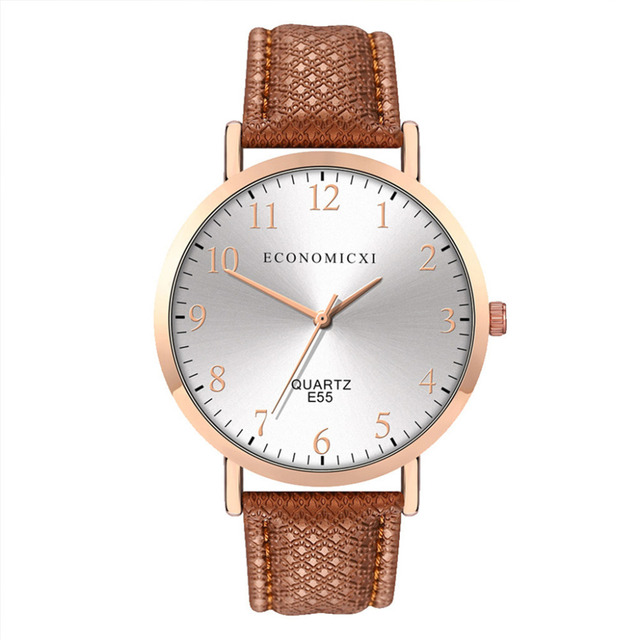 Nowy damski zegarek na rękę z luksusowym skórzanym paskiem, kwarcowym mechanizmem i okrągłą tarczą z cyframi arabskimi - Wianko - 27