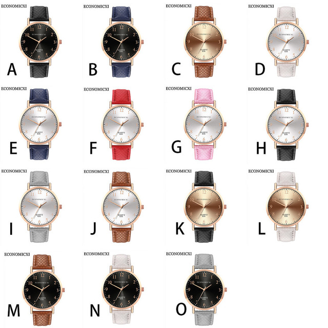 Nowy damski zegarek na rękę z luksusowym skórzanym paskiem, kwarcowym mechanizmem i okrągłą tarczą z cyframi arabskimi - Wianko - 16
